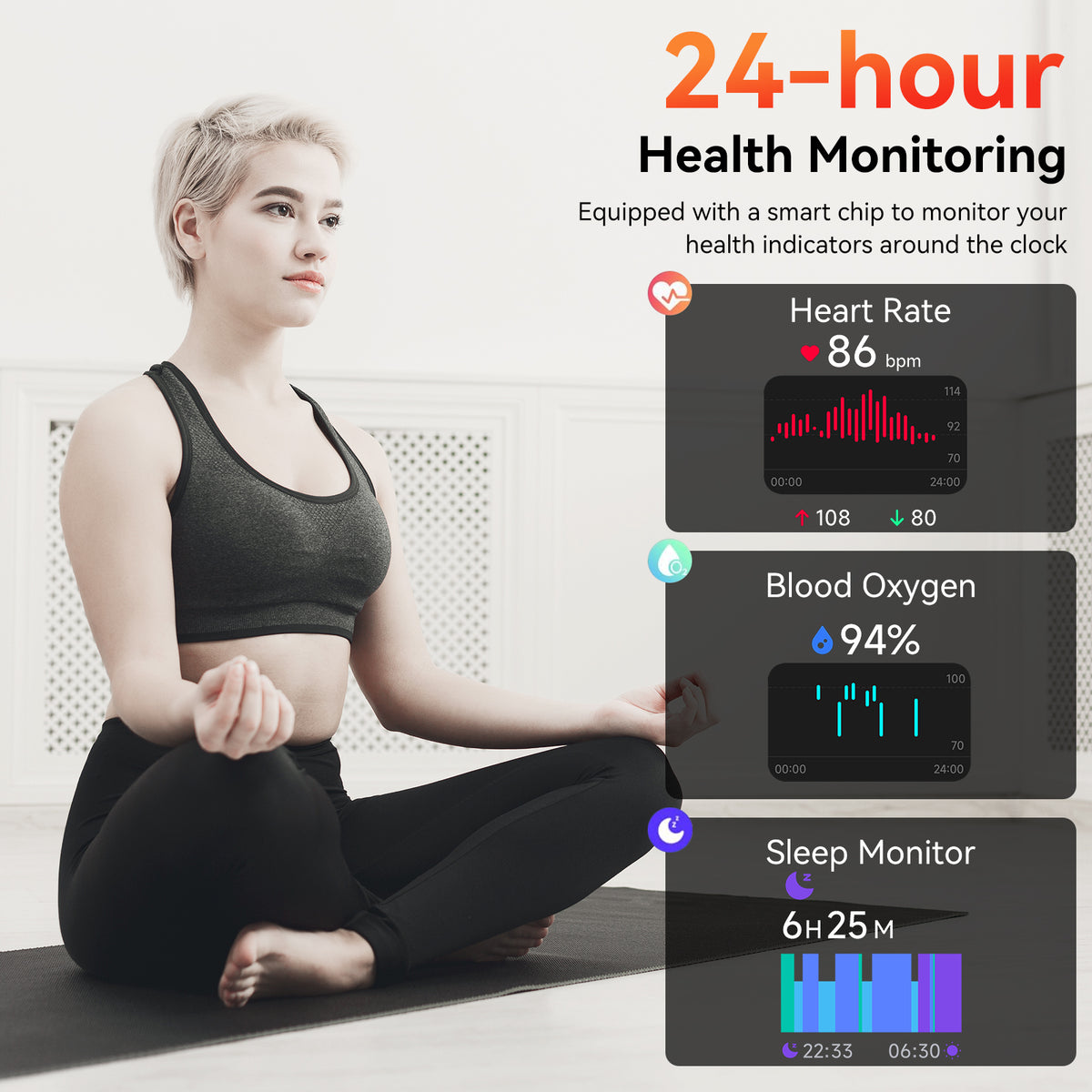 Smart Watch with Alexa Built-in 1.83" HD 2026 Health Fitness Tracker Bluetooth Calls and Notifications 120+ Sport Modes Heart Rate Sleep Monitor Fitness Watch IP68 Waterproof iPhone Android