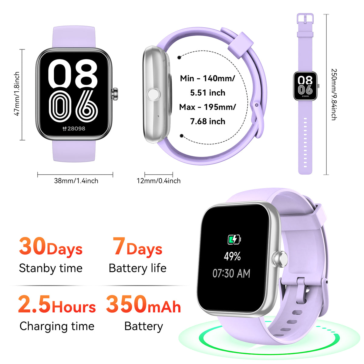 Smart Watch with Alexa Built-in 1.83" HD 2026 Health Fitness Tracker Bluetooth Calls and Notifications 120+ Sport Modes Heart Rate Sleep Monitor Fitness Watch IP68 Waterproof iPhone Android