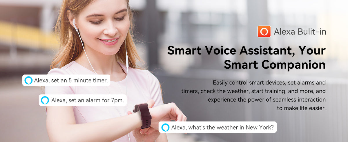 Smart Watch with Alexa Built-in 1.83" HD 2026 Health Fitness Tracker Bluetooth Calls and Notifications 120+ Sport Modes Heart Rate Sleep Monitor Fitness Watch IP68 Waterproof iPhone Android
