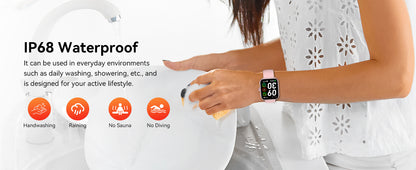 Smart Watch with Alexa Built-in 1.83" HD 2026 Health Fitness Tracker Bluetooth Calls and Notifications 120+ Sport Modes Heart Rate Sleep Monitor Fitness Watch IP68 Waterproof iPhone Android